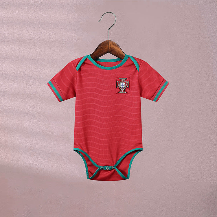 CuddleCloud™ 
Baby Football Team Jumpsuit