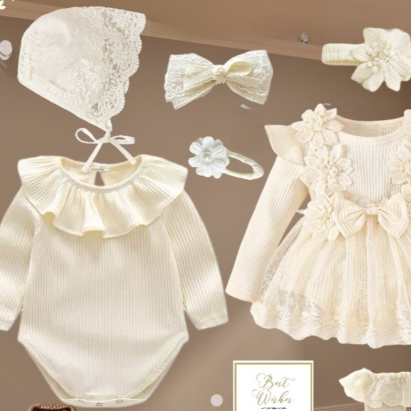 Baby Girl Lace Dress Set