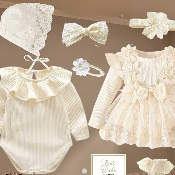 Baby Girl Lace Dress Set