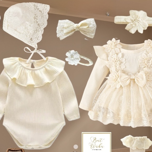 Baby Girl Lace Dress Set