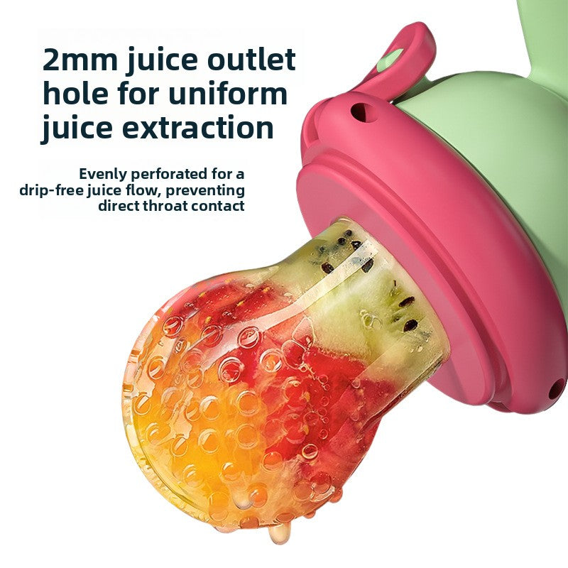 BPA-free silicone baby fruit feeder for teething relief