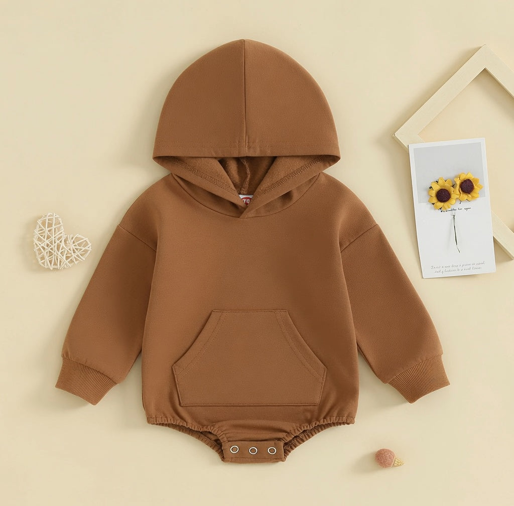CuddleCloud™ 
Baby Hooded Romper Jumpsuit