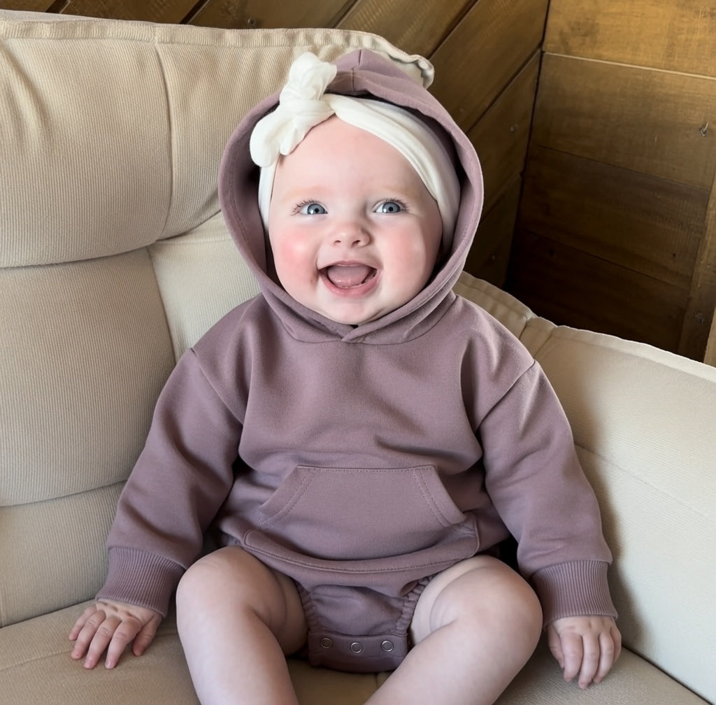 CuddleCloud™ 
Baby Hooded Romper Jumpsuit