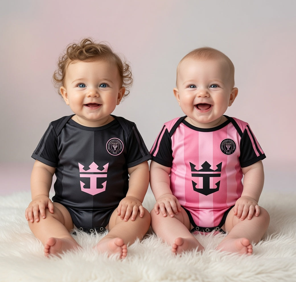CuddleCloud™ 
Baby Football Team Jumpsuit