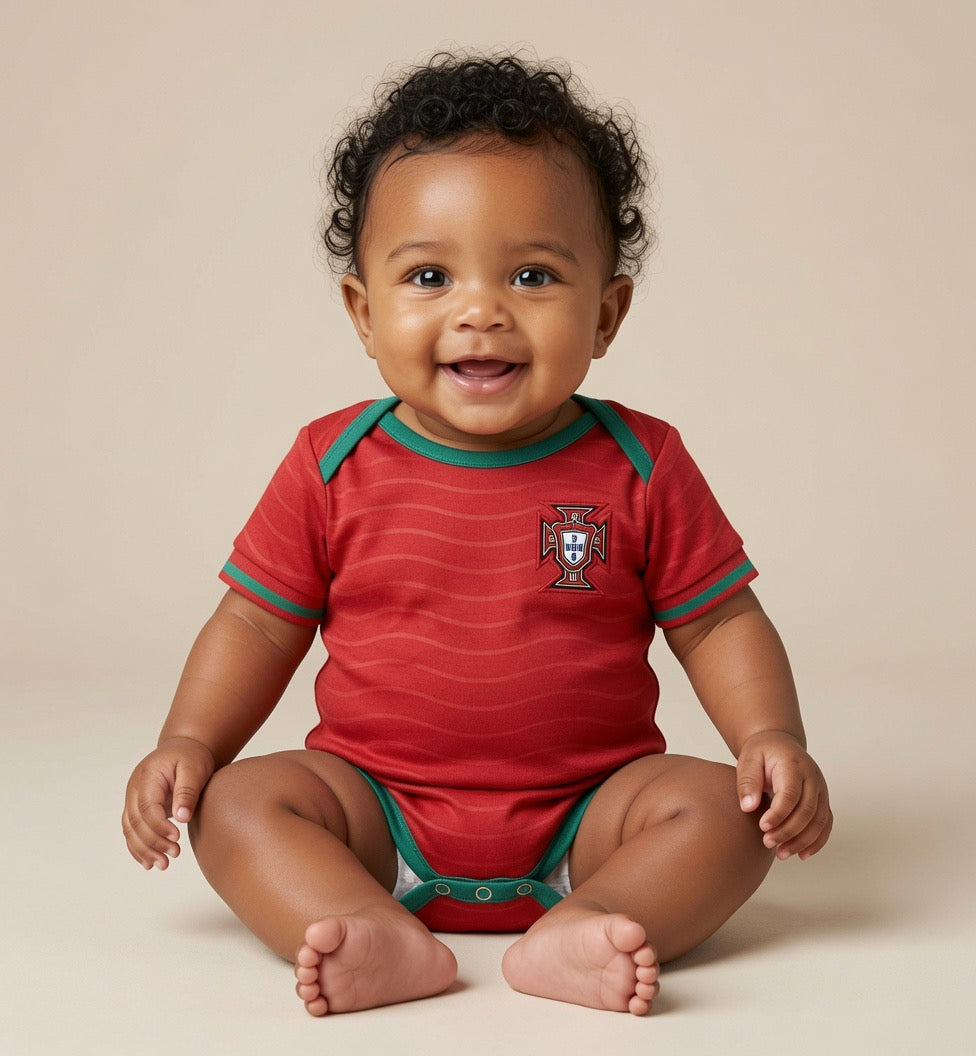 CuddleCloud™ 
Baby Football Team Jumpsuit