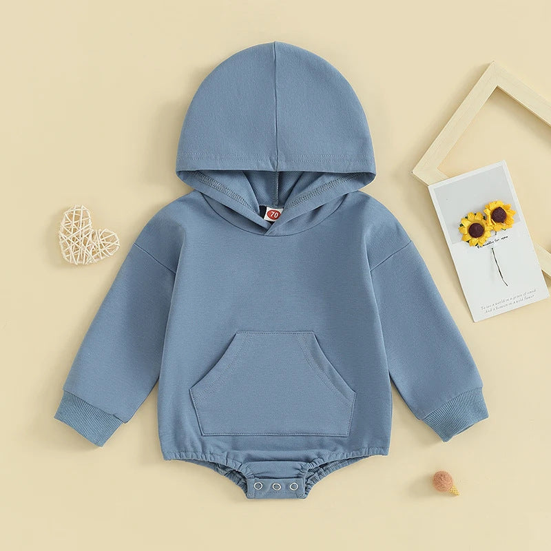 CuddleCloud™ 
Baby Hooded Romper Jumpsuit