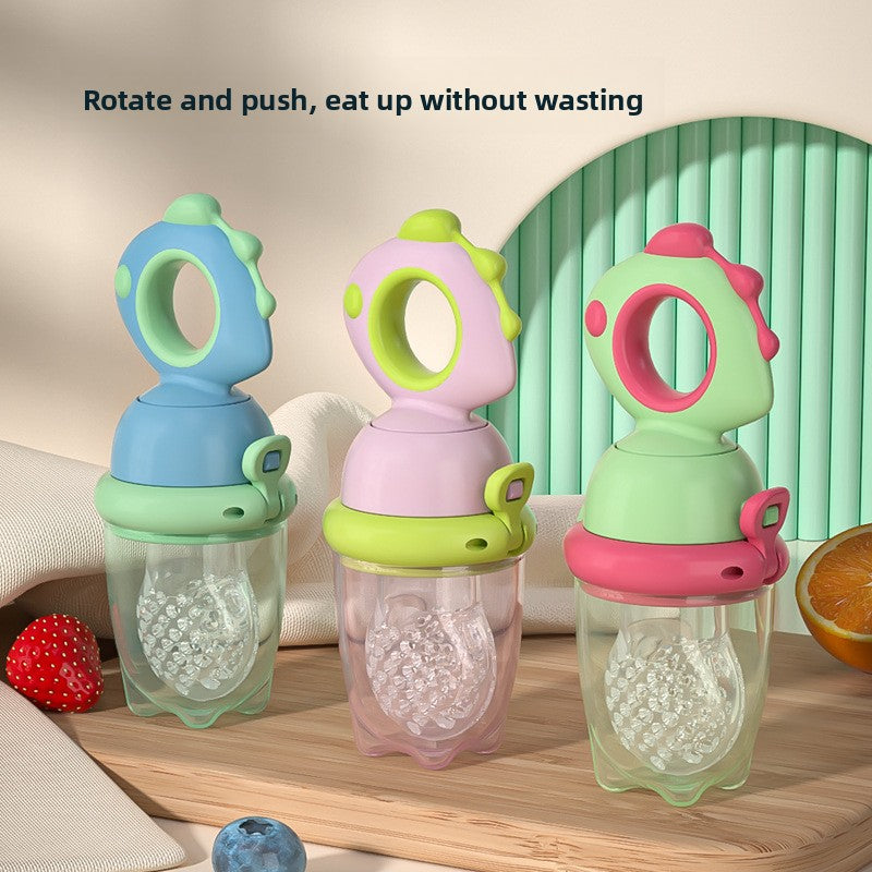 Baby fruit feeder with controlled fruit and vegetable release