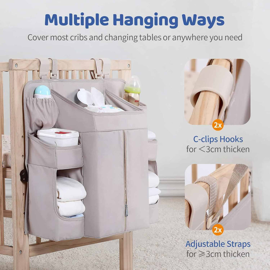 Layered Baby Bedside Storage Bag