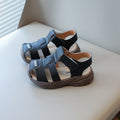 Baby shoes with openwork woven sole