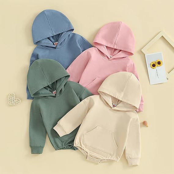 CuddleCloud™ 
Baby Hooded Romper Jumpsuit