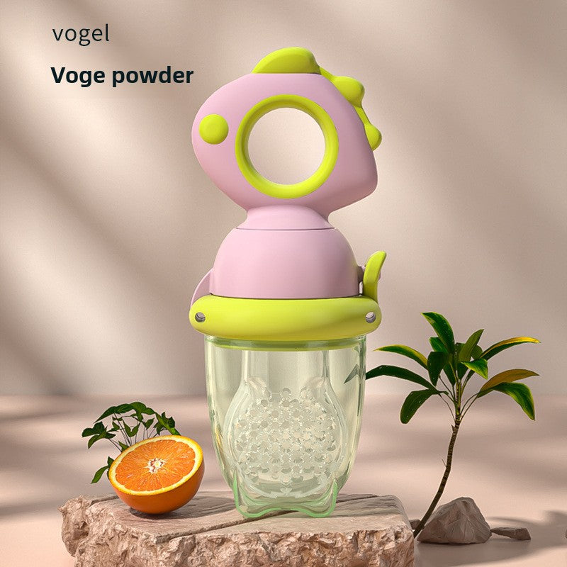 Food-grade silicone baby fruit feeder close-up
